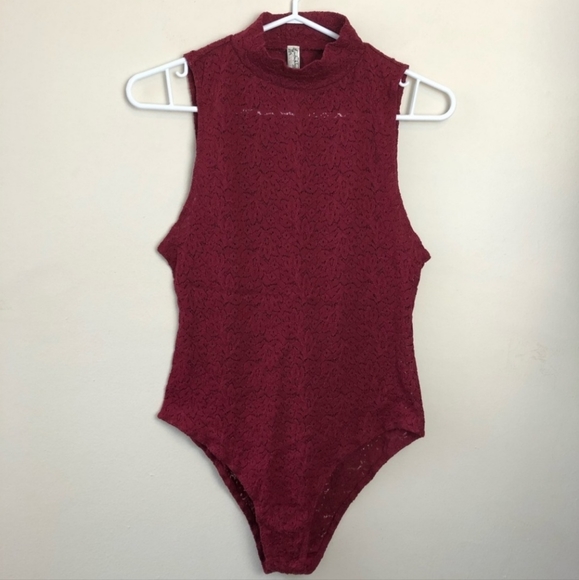NWOT Free People Intimately Lace Tank Bodysuit - Picture 1 of 5